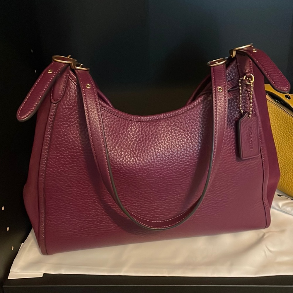 Coach purple hobo bag.